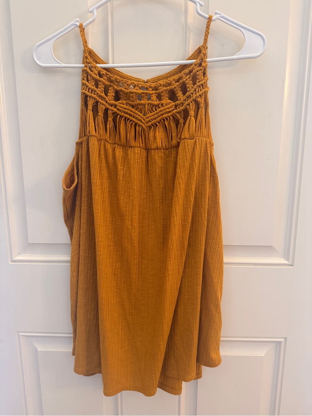 Maruices Women Tank Top Size XL Mustard Yellow